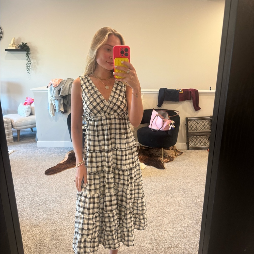 Plaid Sleeveless Dress